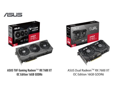 ASUSのビデオカードより、AMD Radeon(TM) RX 7600 XT搭載製品を2製品発表