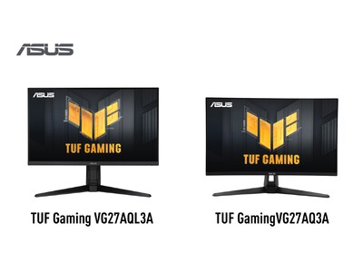 ASUSのゲーミングシリーズのTUF Gamingより、27インチ、リフレッシュレート180Hz、応答速度1msを実現するQHDゲーミングモニター2製品を発表