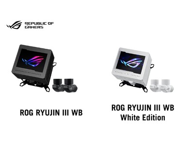 ASUSのゲーミングブランドのROGより、本格水冷向けウォーターブロック「ROG RYUJIN III WB」「ROG RYUJIN III WB White Edition」を発表