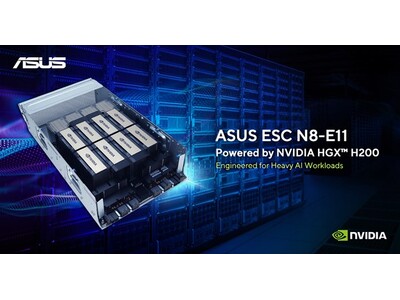 ASUS、NVIDIA HGX H200搭載のAIサーバー「ESC N8-E11」を発表