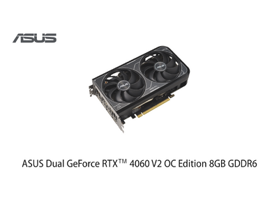 ASUSのDual EVOシリーズよりNVIDIA(R) GeForce RTX(TM) 4060 搭載のビデオカード「DUAL-RTX4060-O8G-V2」を発表