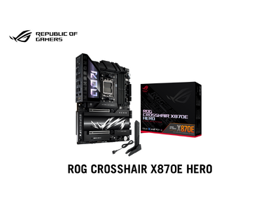 ASUSのゲーミングブランドのRepublic of Gamersより、AMD AM5 ソケット対応のX870Eマザーボード「ROG CROSSHAIR X870E HERO」を発表