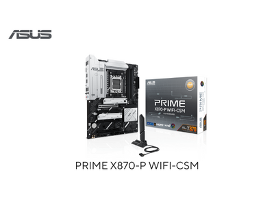 ASUSのマザーボードより、AMD AM5 ソケット対応のX870マザーボード「PRIME X870-P WIFI-CSM」を発表