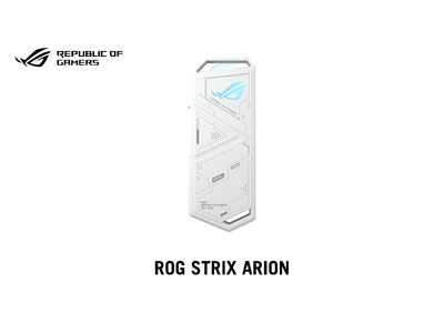 ASUSのゲーミングブランドRepublic of Gamersより、NVMe M.2 SSDエンクロージャー「ROG STRIX ARION/WHT」を発表