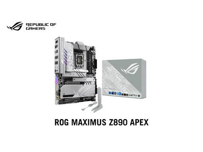 ASUSのゲーミングブランドRepublic of Gamersより、intel LGA 1851対応のオーバークロッカー向けマザーボードROG MAXIMUS Z890 APEXを発表