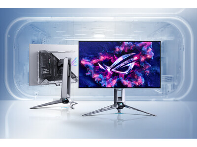 クラフトマンシップが息づく構造美。次世代タンデムOLED搭載「ROG Swift OLED PG27AQWP-W」国内発売決定