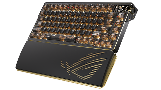 ROG20周年限定モデル！24K金メッキの意匠を纏ったゲーミングキーボード