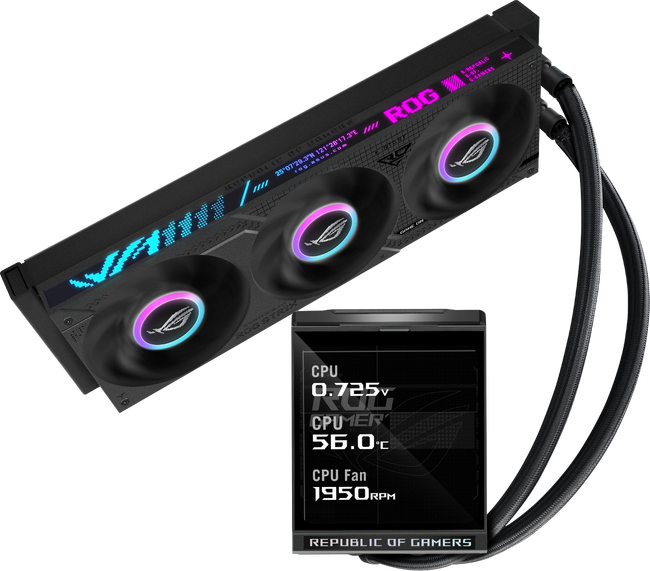 AIO Q-connector対応5.08'インチ IPS フルカラーLCD採用の水冷クーラー