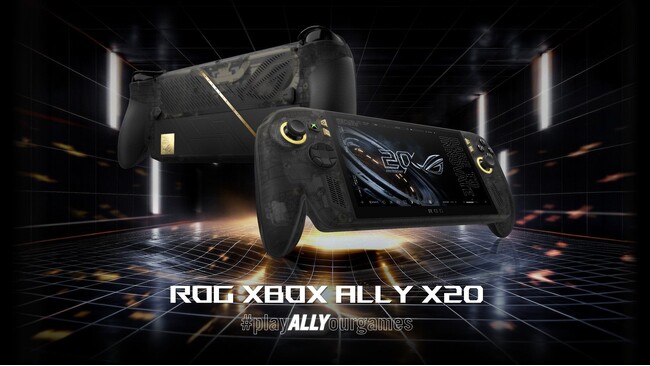 ASUS JAPAN�AROG�u�����h�ݗ�20���N�L�O���f���uROG XBOX Ally X20�v�V���[�Y�̓��{��舵���𔭕\
