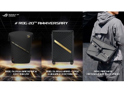 ASUS JAPAN�AROG�u�����h�ݗ�20���N�L�O���f���o�b�N�p�b�N����уX�[�c�P�[�X�A�N�Z�T���ȂǂR���i���\