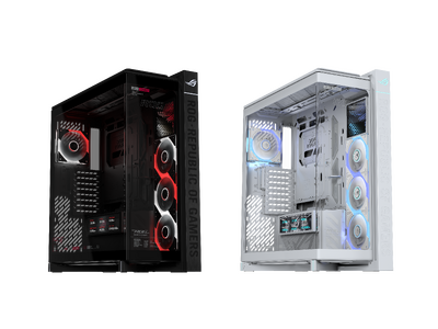 �ő�14��̃t�@�������ډ\�ȉt���t��PC�P�[�X�uROG CRONOX ARGB�v�ƁA30mm���œƎ��̃f�C�W�[�`�F�[���ڑ��ɑΉ������P�[�X�t�@���uROG Eurux GR120 ARGB�v�𔭕\