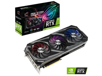 LHR版 GeForce RTX(TM) 3060 Tiを搭載したオーバークロック版ビデオカード「ROG-STRIX-RTX3060TI-O8G-V2-GAMING」を発表