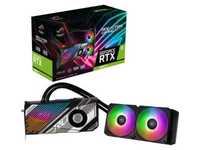 NVIDIA GeForce RTX(TM)  3090 Tiシリーズより液冷システム採用のROG STRIXと強化されたAxial-techファン搭載のTUF GAMINGビデオカードの2製品を発表