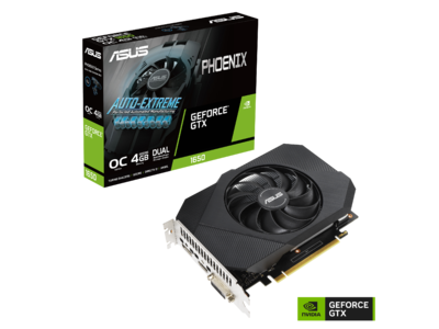 ASUSの2スロット設計でコンパクトなビデオカードのPhoenixシリーズより、GeForce(R) GTX 1650搭載「PH-GTX1650-O4GD6-P-V2」を発表