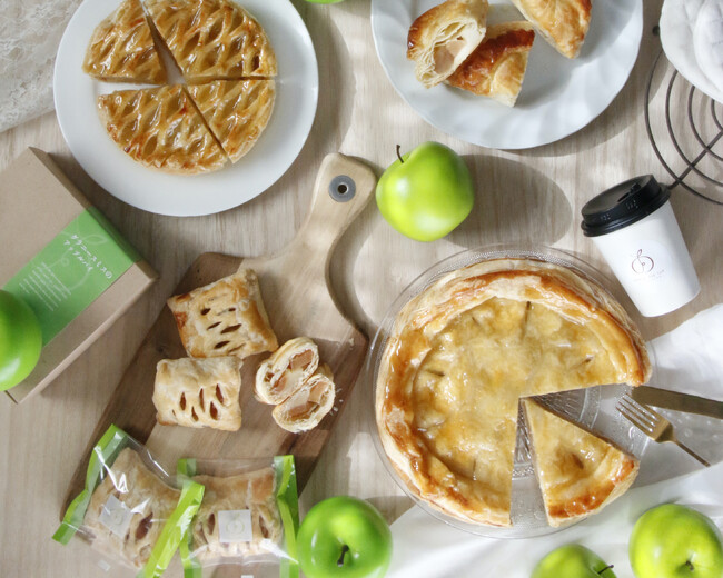 【軽井沢・蓼科・河口湖・京都・飯島】農林水産大臣賞受賞のアップルパイ専門店が贈る、希少な青りんご尽くしの「グラニースミスフェア」開催！