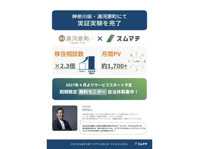【AI×移住】タイトル：移住・定住を支援する地域マッチングプラットフォーム「スムマチ」、湯河原町での実証...