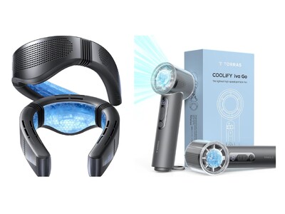 TORRAS ネッククーラー COOLIFY Cyber Fold 2026最新 猛暑の“ワンランク上”が予想される2026年夏を涼しく乗り切る。TORRAS