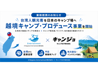 台湾キャンパーの熱狂を、日本の地方アウトドア施設へ。台湾発エンタメ企業とキャンプ女子（株）が提携、キャンプ場のインバウンド集客プラン『越境キャンプ・プロデュース事業』を開始
