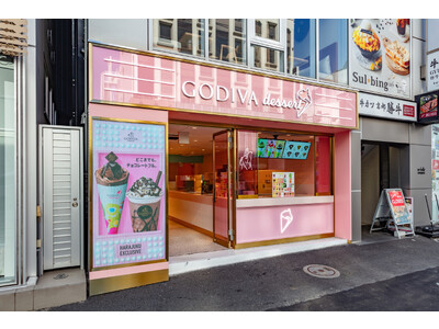 ゴディバ デザートの旗艦店となる「GODIVA dessert Harajuku（ゴディバ デザート 原宿店）」に屋外用高精細LEDビジョンを納入致しました。（アビックス株式会社）