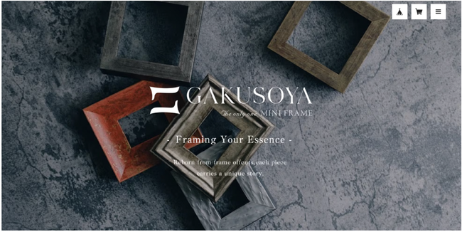 額装ブランド「GAKUSOYA（ガクソウヤ）」一点もののミニフレームを揃えたオンラインストアをオープン！