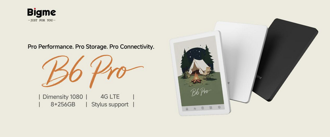 電子書籍リーダーが最大75FPSに!Bigmeが「B6 Pro」を発表、複数のE Ink製品も高フレームレート化