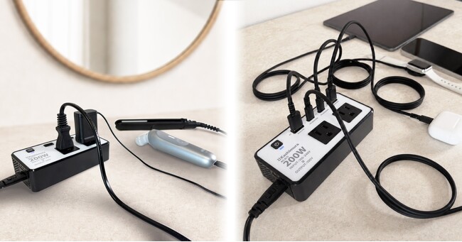 海外で日本の家電をそのまま使える!4つのUSBポートを搭載した海外用小型変圧器を9月4日に新発売