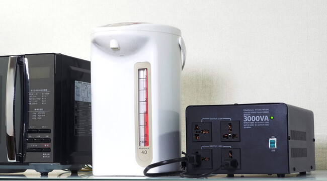 日本の家電を海外で、海外家電を日本で。最大3000VAの大出力＆マルチ