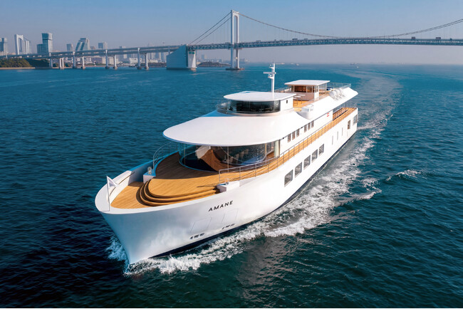 Wonderwall(R)が新クルーズ船「AMANE」のトータルデザインを担当!東京湾を“庭”に見立て、その水上に浮かぶ邸宅のような船上空間をデザイン