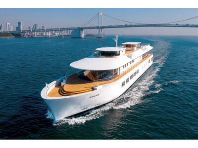 Wonderwall(R)が新クルーズ船「AMANE」のトータルデザインを担当！東京湾を“庭”に見立て、その水上に浮かぶ邸宅のような船上空間をデザイン