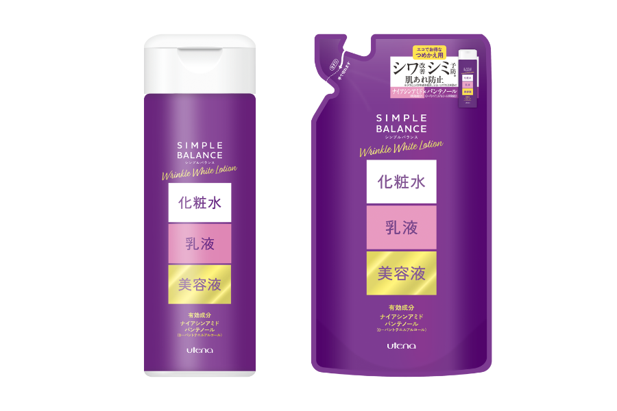 大人肌の“欲張り美容“オールインワン『シンプルバランス』から初の「薬用」エイジングケア*¹アイテムが新登場！ナイアシンアミド・パンテノール*²を配合した本格ケア。