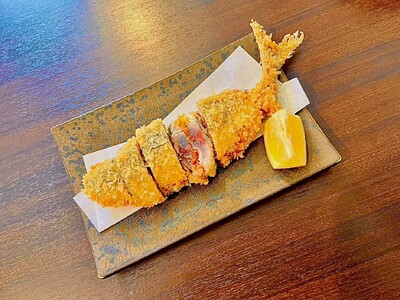 初夏に食べたい"重くない揚げ物”を追求。自由が丘『食事処GOEN』が、香味野菜を包み揚げた新感覚「鯵フラ...