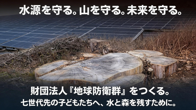 日本の宝「命の水と森」を子どもたちへ残す。岡山発『地球防衛群』が財団設立、4/20クラファン開始