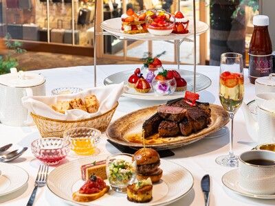 「ウルフギャング・ステーキハウス」福岡店「アフタヌーンティーセット ストロベリーVer.」