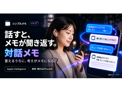�u�V���v�������v�AApple Intelligence���p�̐V�@�\�u�Θb�����v��񋟊J�n�B�v���C�o�V�[��ۂ��Ȃ��特���Θb�ōl���𐮗����AObsidian�֕ۑ�