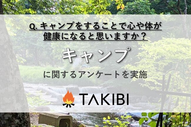 キャンプは最高の健康法!?　約6割が「心身が健康になると思う」と回答のメイン画像