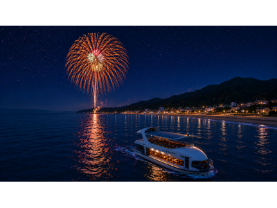 太平洋の夜空と海に咲く花火を船上から独り占め　「HANABI CRUISE NACHI-KATSUURA」8月11日・40名限定開催