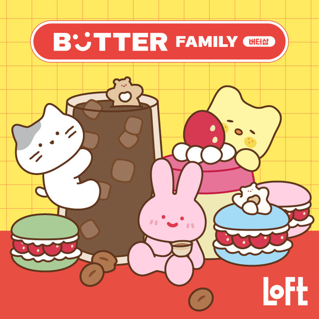 【ロフト】韓国の人気キャラクターが日本初上陸!「BUTTER FAMILY POP UP SHOP」
