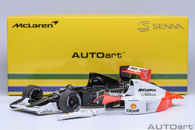 多くのファンからのリクエストに応え、AUTOart「マクラーレン ホンダ MP4/6(アイルトン・セナ)」の再販が決定。