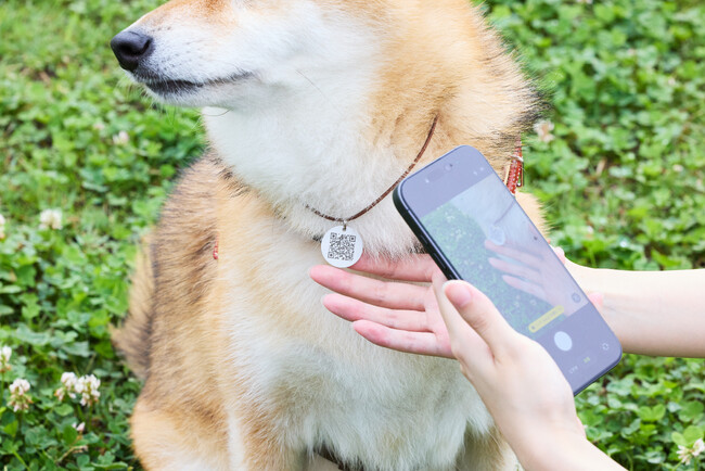 AIがナビゲートする【想定外を想定内にするペット用迷子札】を開発、9月発売。見つけた人も飼い主も個人情報交換不要で連絡可能