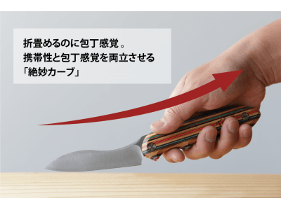 アウトドアナイフの決定版!包丁のような使用感なのに、折りたためてコンパクトに。メンテナンスも簡単な新感覚...