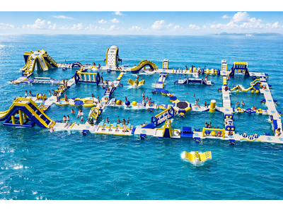 日本最大級の海上アスレチック「AQuaLooP（アクアループ）」が和歌山県白良浜に今夏オープン