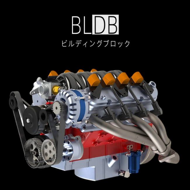 動作確認済　状態良好　汎用ガソリンエンジン 212cc 7.0 本体 52cc・1/5スケールの水冷V8を自分の手で始動へ。BLDB、CISON「LS-52