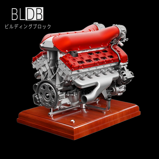 タイトル：大人の知的好奇心を刺激する、総金属製の造形美。BLDB、内燃