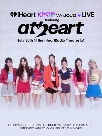 AtHeart、米最大級ラジオネットワークiHeartRadioで単独公演開催決定！「iHeartKPOP with JoJo LIVE」でグローバル展開を加速
