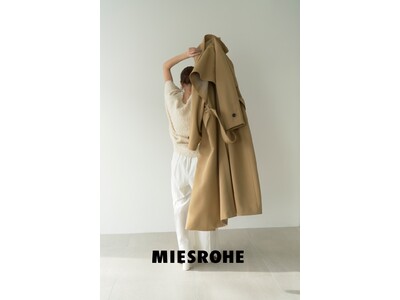 1周年を迎えるファッションブランド「MIESROHE(ミースロエ)」より、デビュー時には初回分が2日で完売した再販リクエスト多数の”幻のトレンチコート”が復刻！