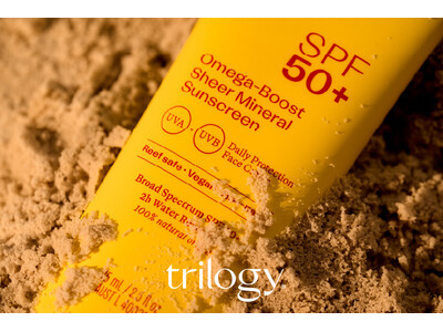 【trilogy(トリロジー)】肌にも環境にも寄り添う100%自然由来・SPF50 の日焼け止めが登場！＜4月1日(金)＞。