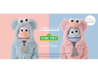 【BE@RBRICK × SESAME STREET × GELATO PIQUE】初のトリプルコラボレーションアイテムを発売！＜9月11日(水)発売＞