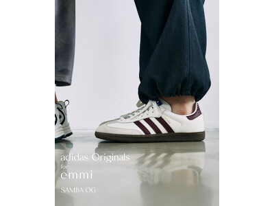 【emmi(エミ)】adidas OriginalsのクラシックスニーカーSAMBA OGを初別注 秋らしさを感じるカラーと上品な素材感で登場