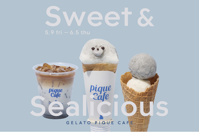 【gelato pique cafe(ジェラートピケカフェ)】”Sweet＆Sealicious”あざらしのキュートなモチーフと、黒ごまの香り高い風味がやみつきになるラインアップ〈5月9日(金)～〉