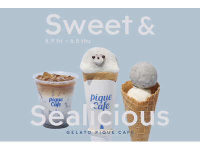 【gelato pique cafe(ジェラートピケカフェ)】”Sweet＆Sealicious”あざらしのキュートなモチーフと、黒ごまの香り高い風味がやみつきになるラインアップ〈5月9日(金)～〉